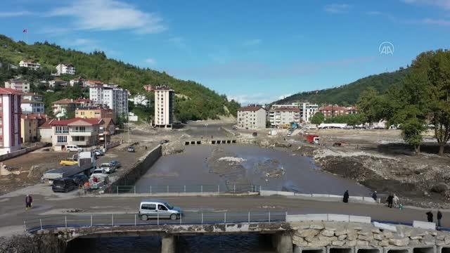 KASTAMONU - Sel felaketinin vurduğu Bozkurt hızla ayağa kaldırılıyor