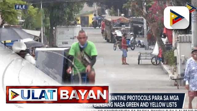 IATF, niluwagan ang ilang quarantine protocols para sa mga biyahero mula sa mga bansang nasa green and yellow lists; Interzonal travel ng ilang age groups sa GCQ at MGCQ areas, pinapayagan na ng IATF