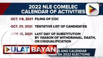COMELEC, inilatag ang calendar of activities para sa 2022 elections