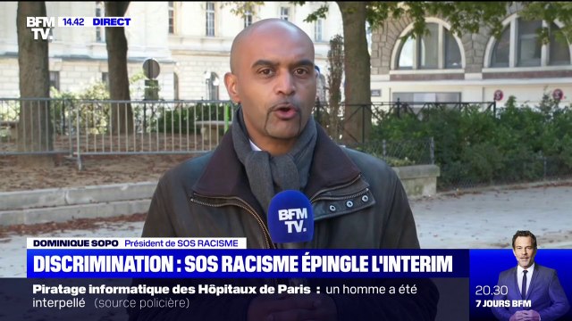 Discrimination en agence d'intérim: Dominique Sopo, président de SOS Racisme, attend que le gouvernement réagisse