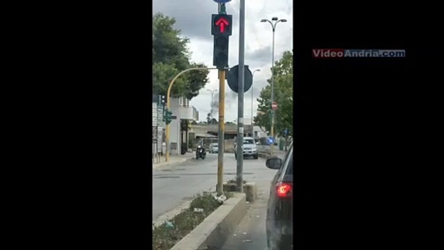 Andria fumo avvistato da via Castel del Monte