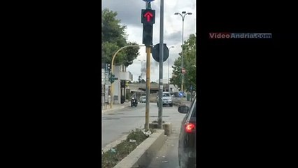 Andria fumo avvistato da via Castel del Monte