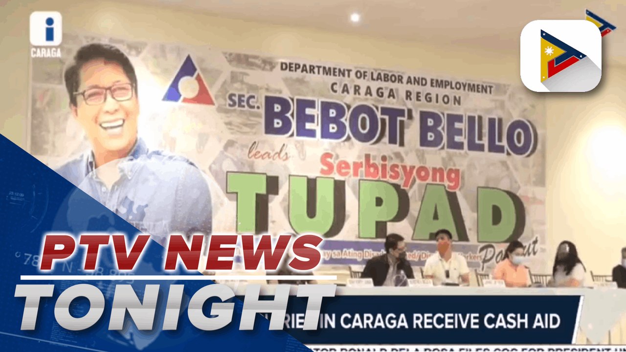 TUPAD beneficiaries in CARAGA receive cash aid