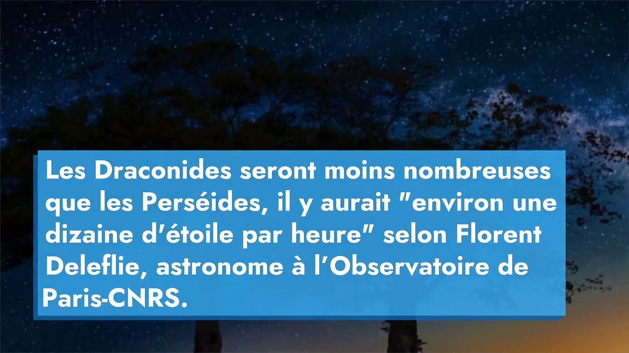 Draconides : une pluie d'étoiles filantes va traverser le ciel ce vendredi 8 octobre