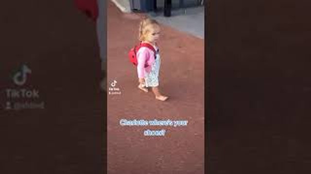 Little One Not Bothered About Lost Shoes