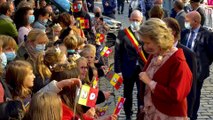 Le roi Philippe et la reine Mathilde en visite à Marche-en-famenne