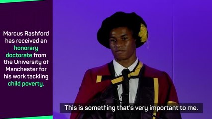 Descargar video: Marcus Rashford receives honorary doctorate in recognition of his activism