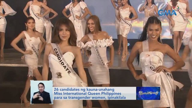 26 candidates ng kauna-unahang Miss International Queen Philippines para sa transgender women, ipinakilala | Saksi