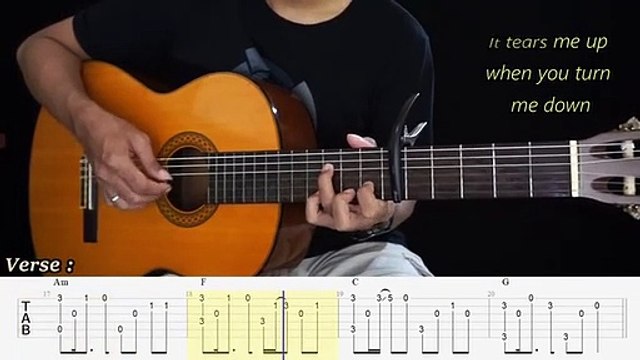 LOVE IS GONE - SLANDER - Fingerstyle Tutorial TAB + Chords + Lyrics