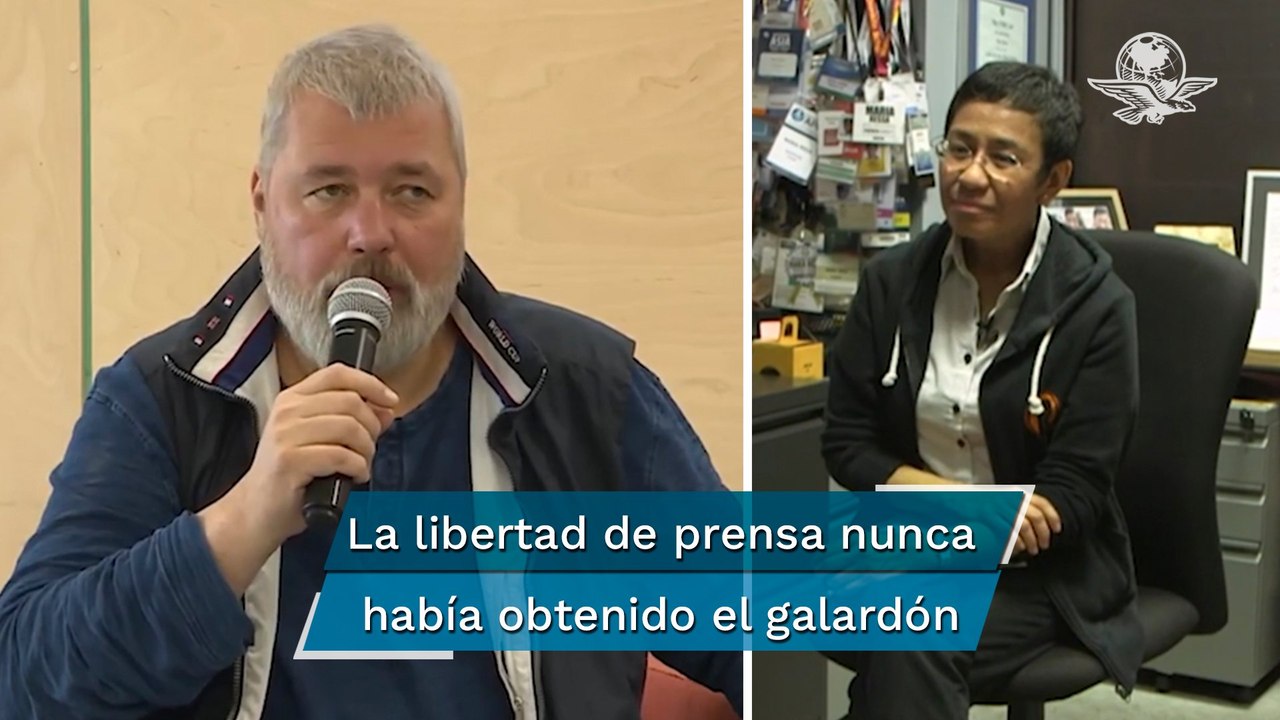Dan Premio Nobel de la Paz 2021 a periodistas por salvaguardar la libertad de expresión