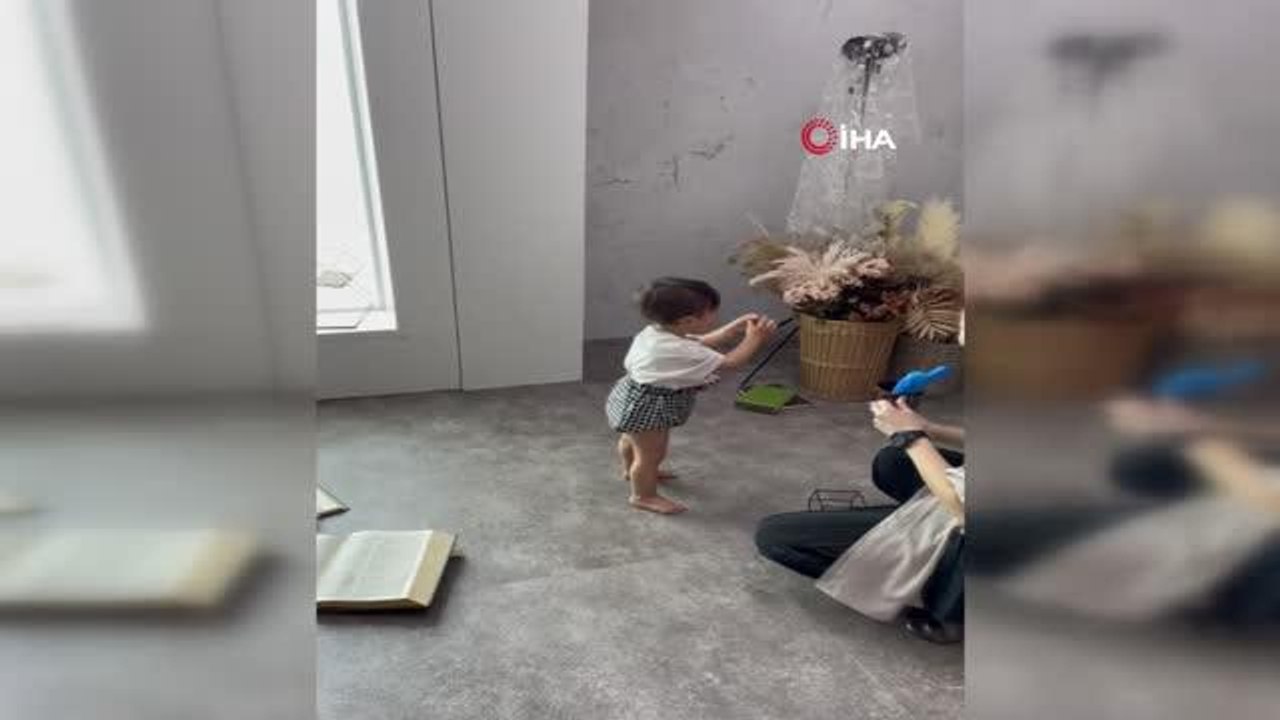 Babası Türk, annesi Japon olan minik Hayato mod...