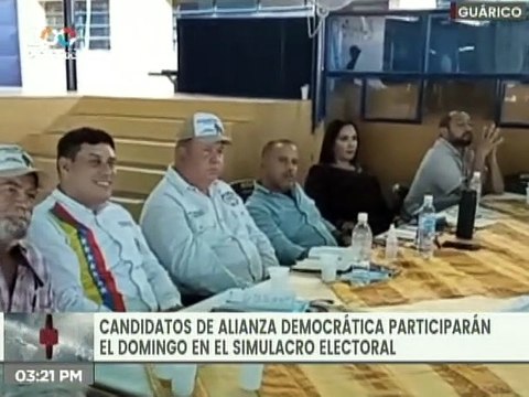 Candidatos de la Alianza Democrática en Guárico invitan a participar en el simulacro electoral este 10-OCT