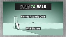 Florida Atlantic Owls at UAB Blazers: Over/Under