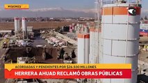 Herrera Ahuad reclamó obras públicas