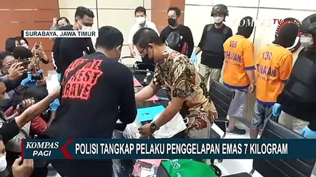 Polisi Bekuk Pelaku Penggelapan Emas Murni Batangan Senilai Rp 6 Miliar