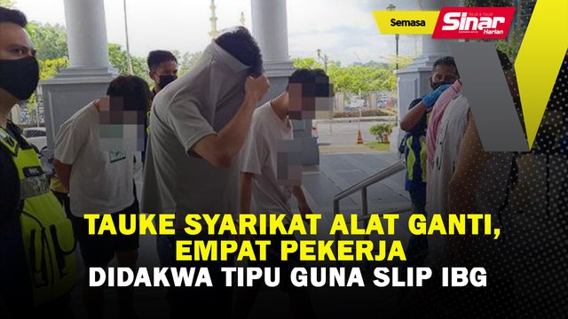 Tauke syarikat alat ganti, empat pekerja didakwa tipu guna slip IBG