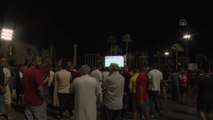 Libyalılar, Dünya Kupası'nda yarışan futbol milli takımına destek için meydanlarda toplandı