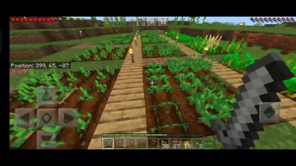 make simple farm || 02 survival mcpe 1.16