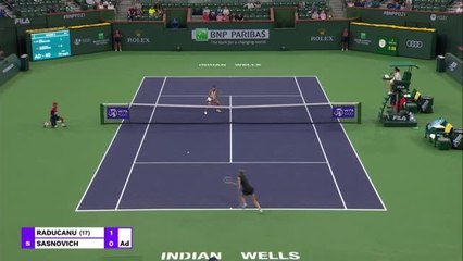 Indian Wells - Raducanu prend la porte d'entrée
