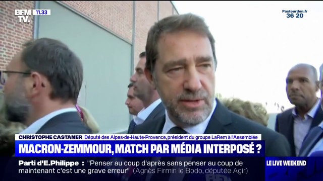Pour Christophe Castaner, il faut arrêter de penser que le président de la République parle d'Éric Zemmour lorsqu'il parle de la France