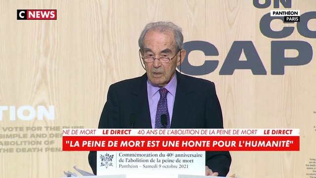 Robert Badinter, ancien ministre de la Justice : «La peine de mort ne défend pas la société des femmes et des hommes libres, elle la déshonore»
