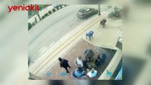 Bir kadın beş erkeğin gözü önünde satırlı saldırıya uğradı!