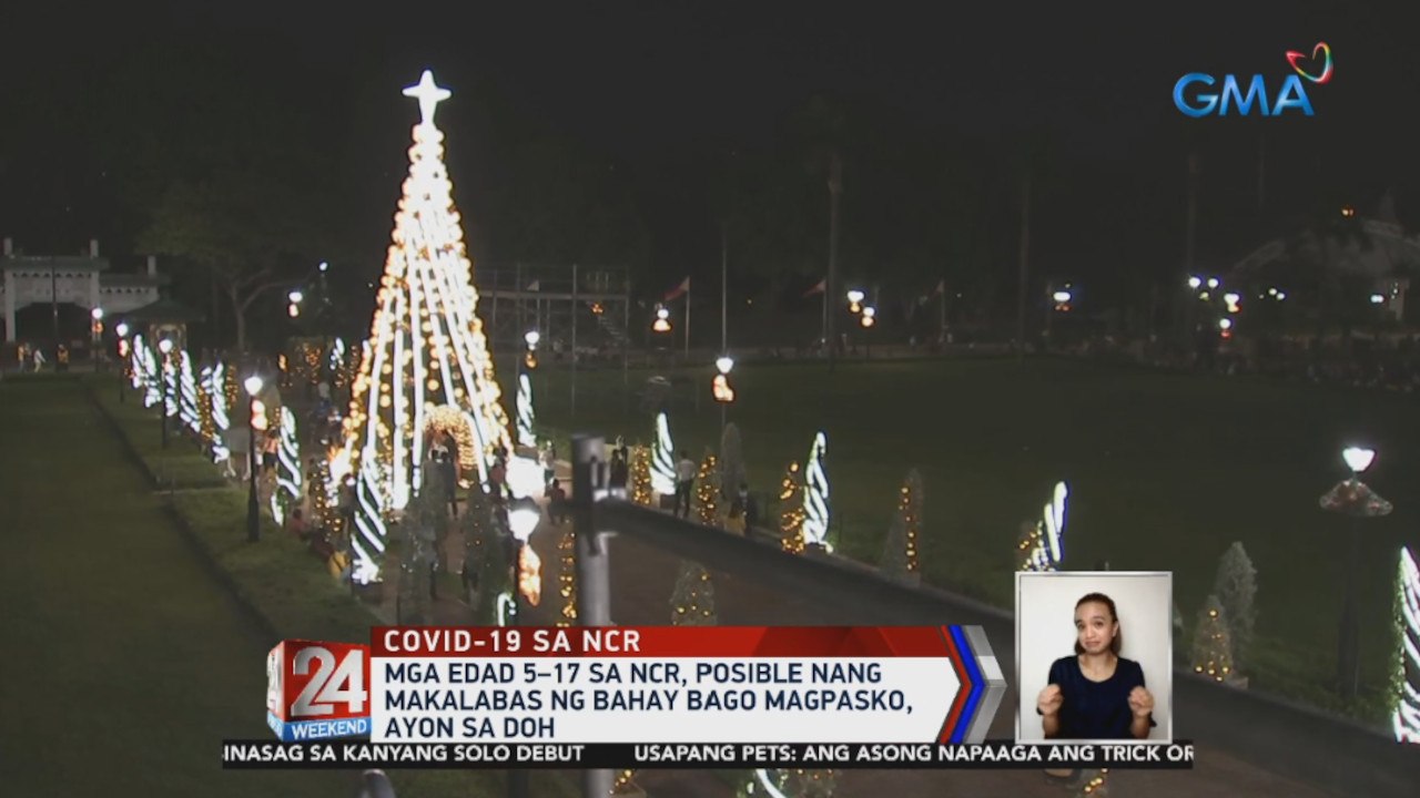 Mga edad 5–17 sa NCR, posible nang makalabas ng bahay bago mag-Pasko, ayon sa DOH | 24 Oras Weekend