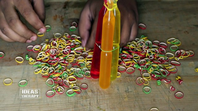 Liquid Ice Cream Vs Rubber Bands Experiment | Ideas Therapy