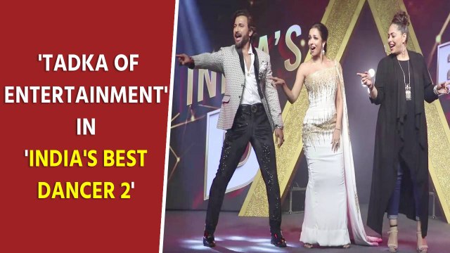 Malaika Arora, Terence & Geeta at the launch of India's Best Dancer Season 2