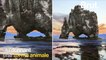 Hvítserkur, mystérieux monolithe noir au large de l'Islande