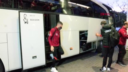 SPOR A Milli Futbol Takımı, Letonya'ya geldi