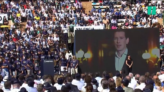 Querido Pablo Casado... : El discurso del dimitido canciller de Austria en la Convención del PP