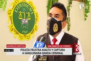 SMP: Policía frustra asalto y captura banda dedicada a robar exclusivamente camionetas