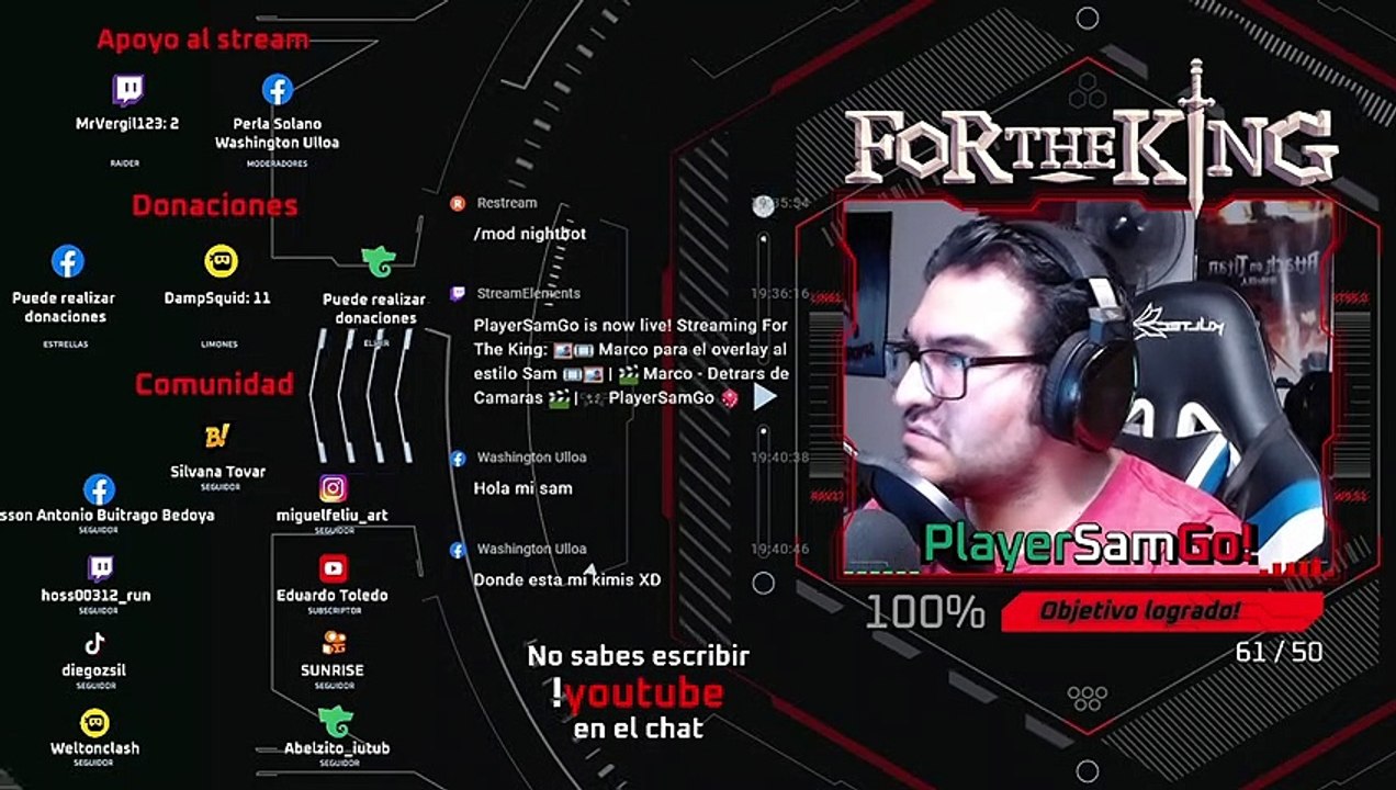 ️️ Marco para el overlay al estilo Sam ️️ |  Marco - Detrars de Camaras  |  PlayerSamGo