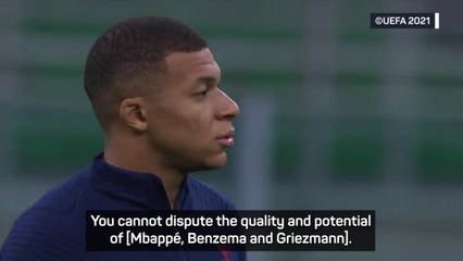 Download Video: Enrique wary of France match-winners Mbappe, Benzema and Griezmann