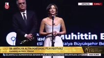 Altın Portakal'da ödül gerginliği: Tamer Karadağlı, Nihal Yalçın'ın konuşmasını sabote etti
