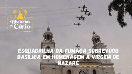 Esquadrilha da Fumaça sobrevoou Basílica em homenagem à Virgem de Nazaré.