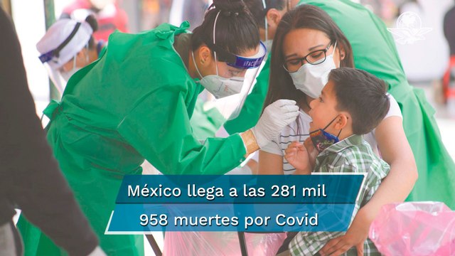 México reporta este sábado 6 mil 153 nuevos casos y 348 muertes por Covid