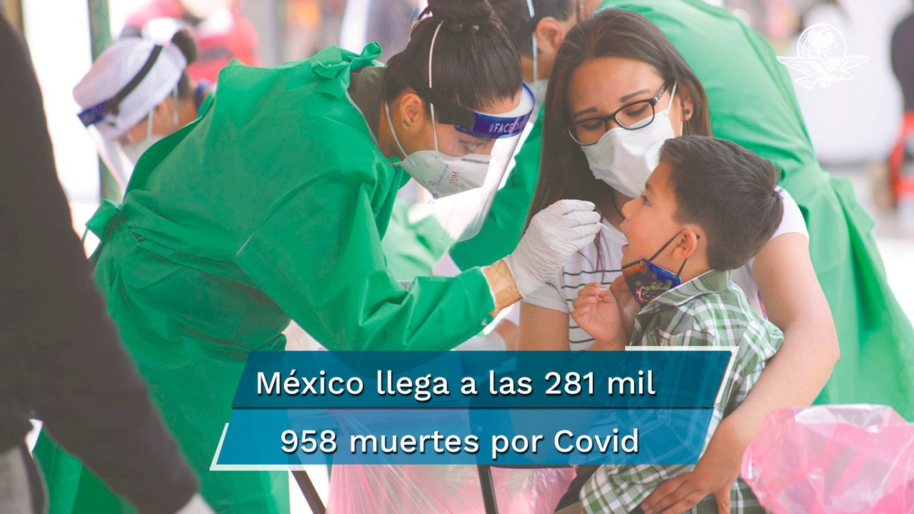México reporta este sábado 6 mil 153 nuevos casos y 348 muertes por Covid
