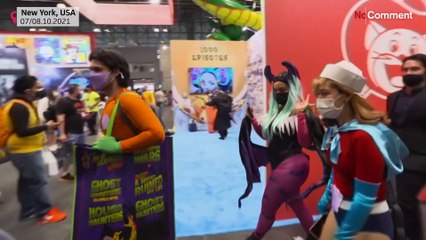 شاهد: مهرجان "كوميك كون" يعود مجددا إلى نيويورك