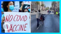 Pria Tunawisma Lawan Argumen Aktivis Anti-Vaksin Covid
