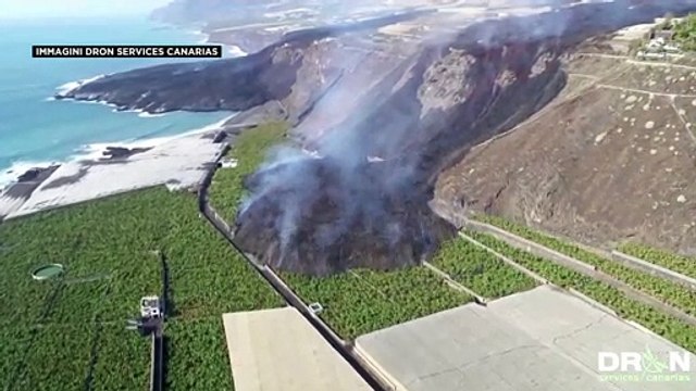 La Palma: crolla una parte della facciata nord del vulcano Cumbre Vieja