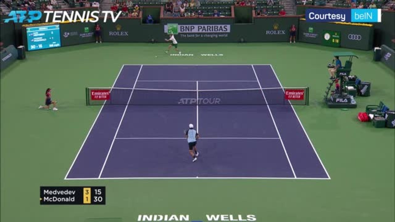 Magnificent Medvedev beats McDonald to cement Indian Wells favourite tag