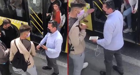 Otobüs şoföründen camı kıran yolcuya: Geber ulan!