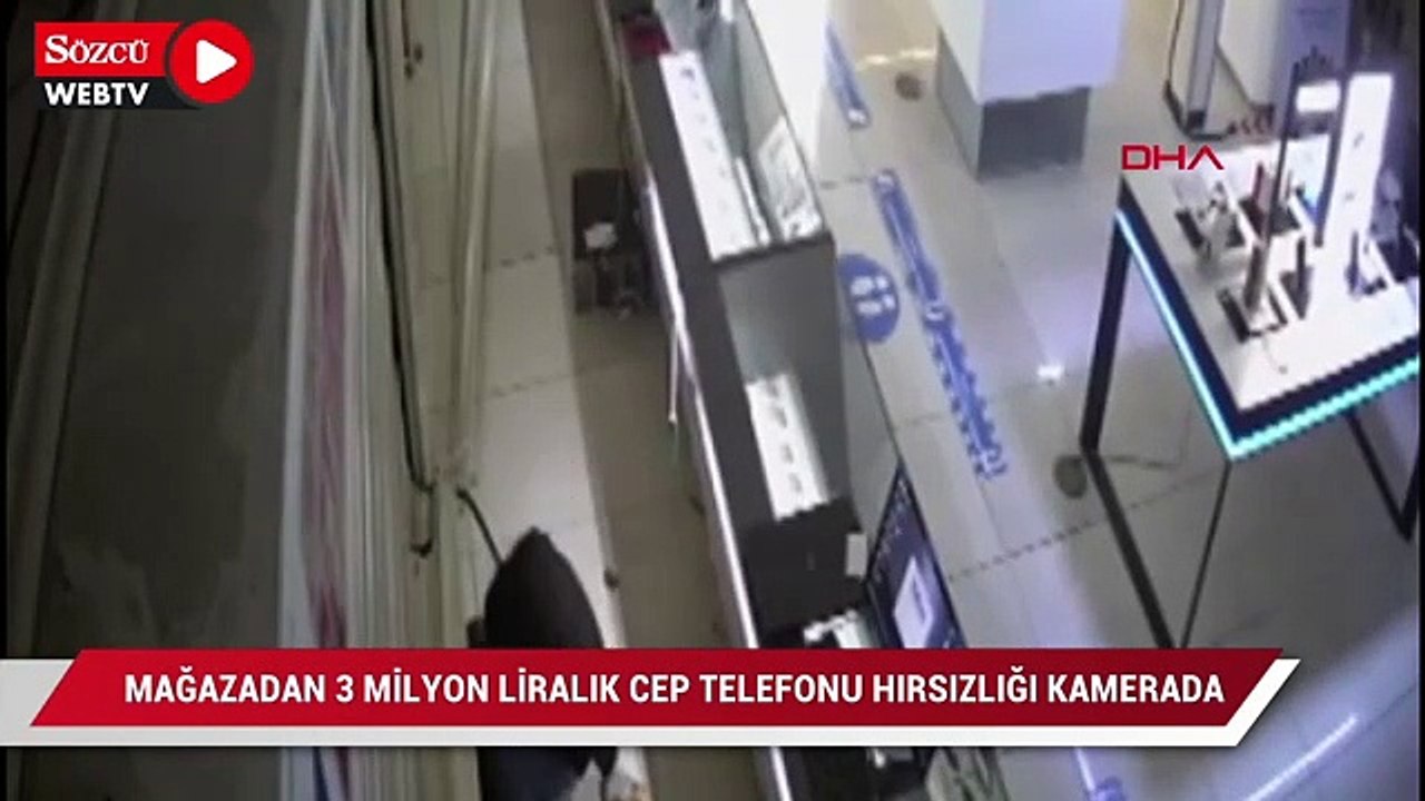 Mağazadan 3 milyon liralık cep telefonu hırsızlığı