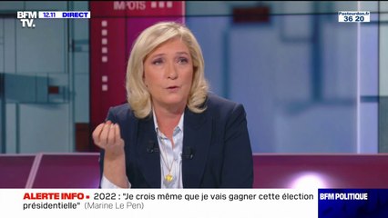 Marine Le Pen: "Je suis la mieux placée pour battre Emmanuel Macron au second tour"