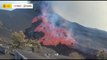 La Palma: El derrumbe del cono genera nuevas coladas de lava