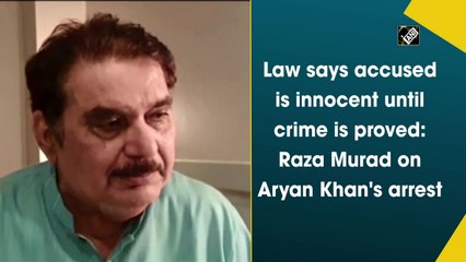 Law says accused is innocent until crime is proved: Raza Murad on Aryan Khan's arrest