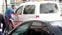 Taksicinin milli sporcuyu vurmadan önceki görüntüleri ortaya çıktı