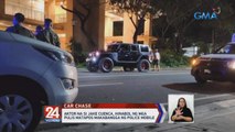 Aktor na si Jake Cuenca, hinabol ng mga pulis matapos makabangga ng police mobile | 24 Oras Weekend